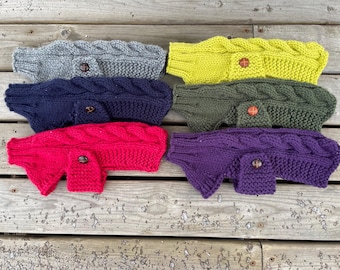 Fits 3-5lbs, Soft 100% Acrylic, XXS Dog Sweater, XXS Dog Coat, XXS Dog Clothes, chihuahua Dog Coat, Chihuahua Sweater, small dog sweat