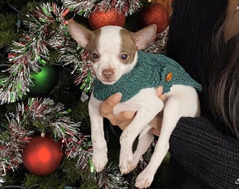 Fits 1-2lbs, XXXS Dog Sweater, XXXS Dog Coat, Tiny dog sweater, XXXS Dog Clothes, chihuahua Dog Coat, Chihuahua Sweater, xs Dog Clothes