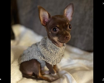 XXXS Dog Sweater, XXS Dog Coat, XXS Dog Clothes, Tiny dog sweater, chihuahua Dog Coat, Chihuahua Sweater, xs Dog Clothes, small dog sweater