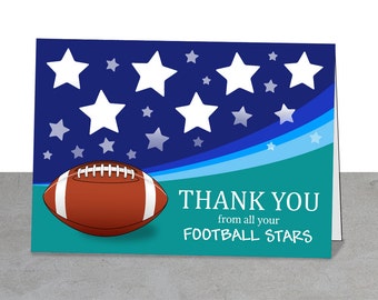 Gifts under 5 dollars Football Coach Team Thank You Football Stars Best Coach Gift Greeting Card Coach Learn Football Football