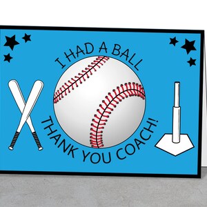 Tackkort till T-bolltränare, lagpresent (digital nedladdning)