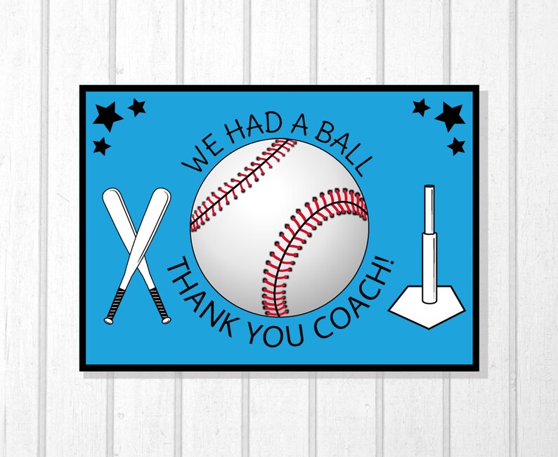 T Ball Greeting Card T Ball Stand Downloadable File Printable Card Tee Ball Party T Ball Coach Little League T-Ball Team Coach Gift
