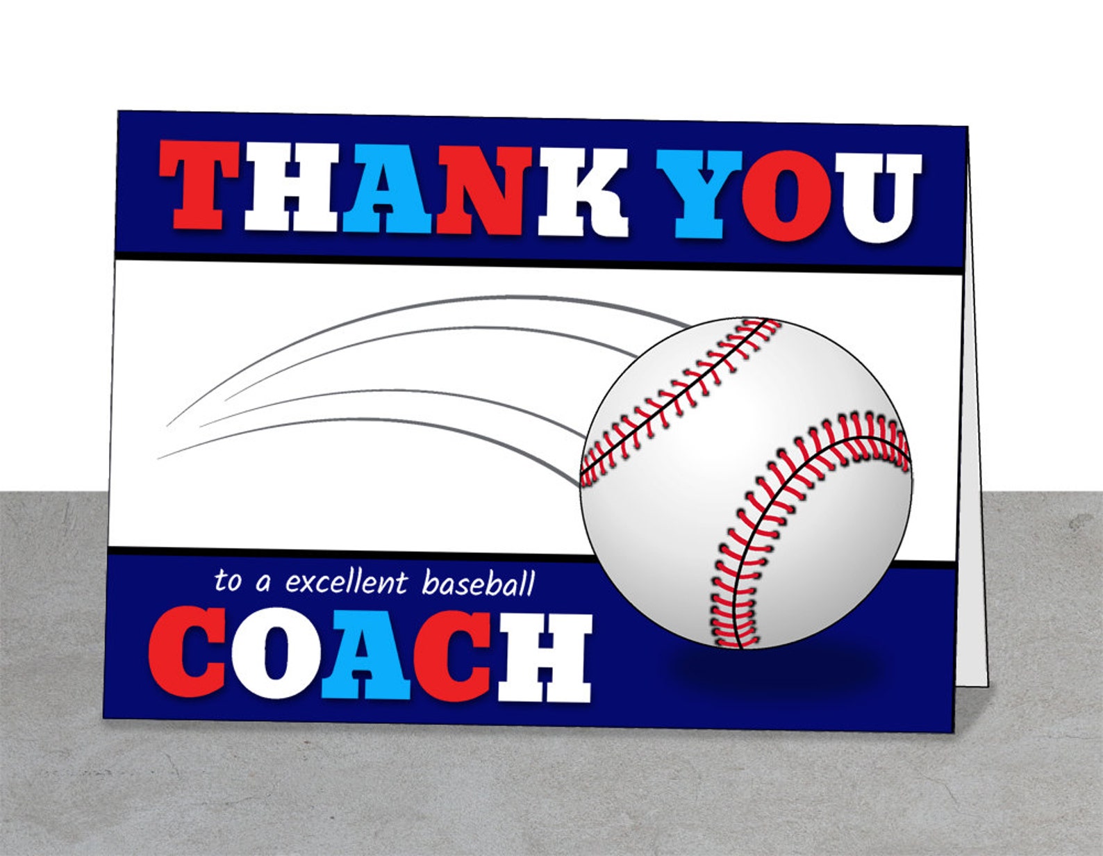 Baseball Coach Gift Printable Card Mentor Gift Coach Card Etsy