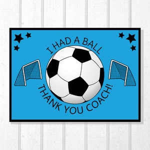 Soccer Thank You Gift, Soccer Coachs, Coach, Instant Download, Soccer Thank You, Soccer Player, Soccer Ball, Soccer Thanks, Thank You Coach image 2