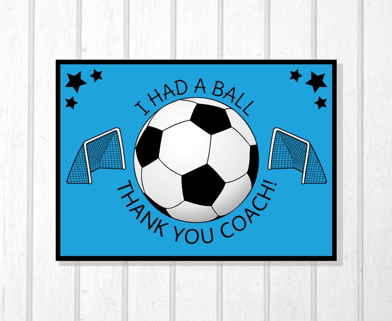 Soccer Thank You Gift, Soccer Coachs, Coach, Instant Download, Soccer Thank You, Soccer Player, Soccer Ball, Soccer Thanks, Thank You Coach image 2