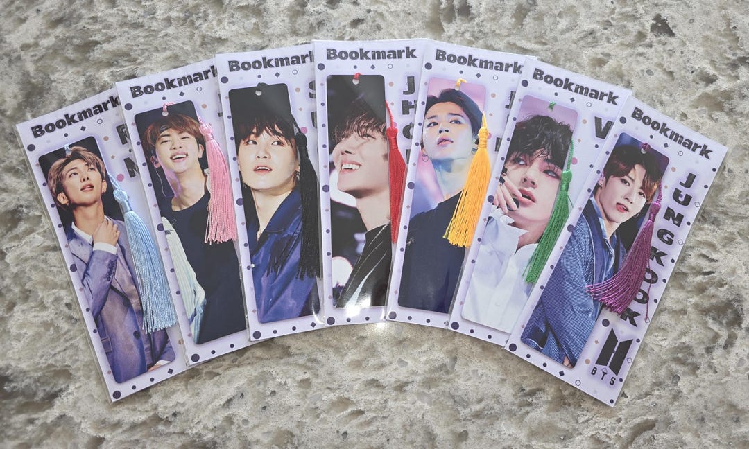 BTS ジョングク メタルブックマーク② Metal Bookmark Set 2 - Etsy