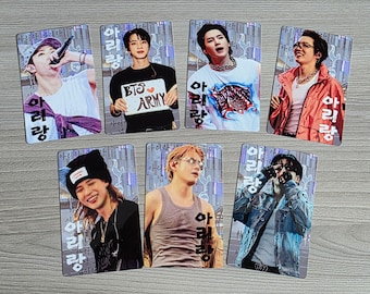 7 x BTS LONDON Metal Photocards