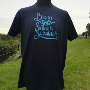 Unisex Irish language travel t-shirt as gaeilge