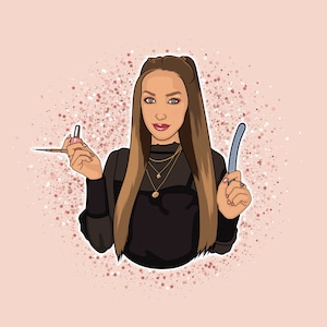 PERSONALISED CUSTOM Beauty Business logo / Product LOGO Design Illustrations. Custom illustration (Digital File)