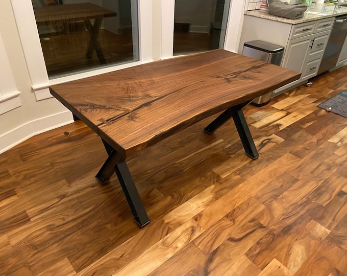 CUSTOM Live Edge Walnut Dining Table - Made to Order