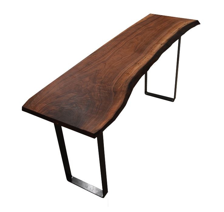 Live edge walnut console table deals