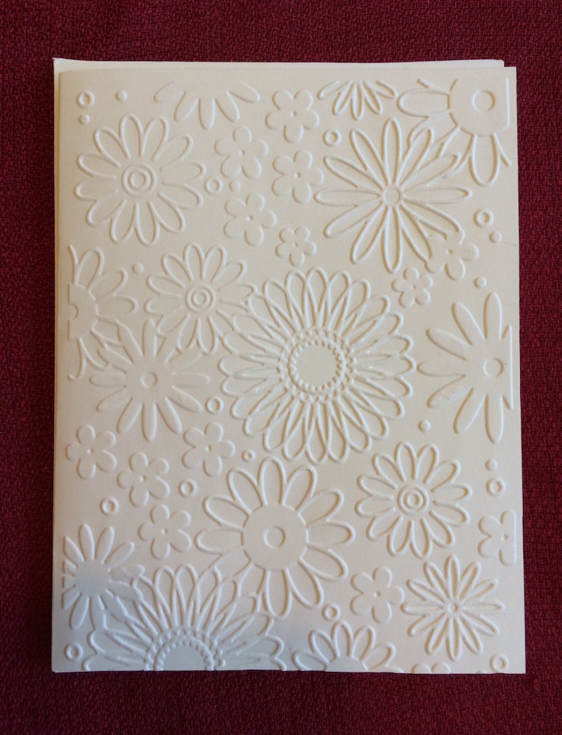 Embossed Greeting Cards Etsy