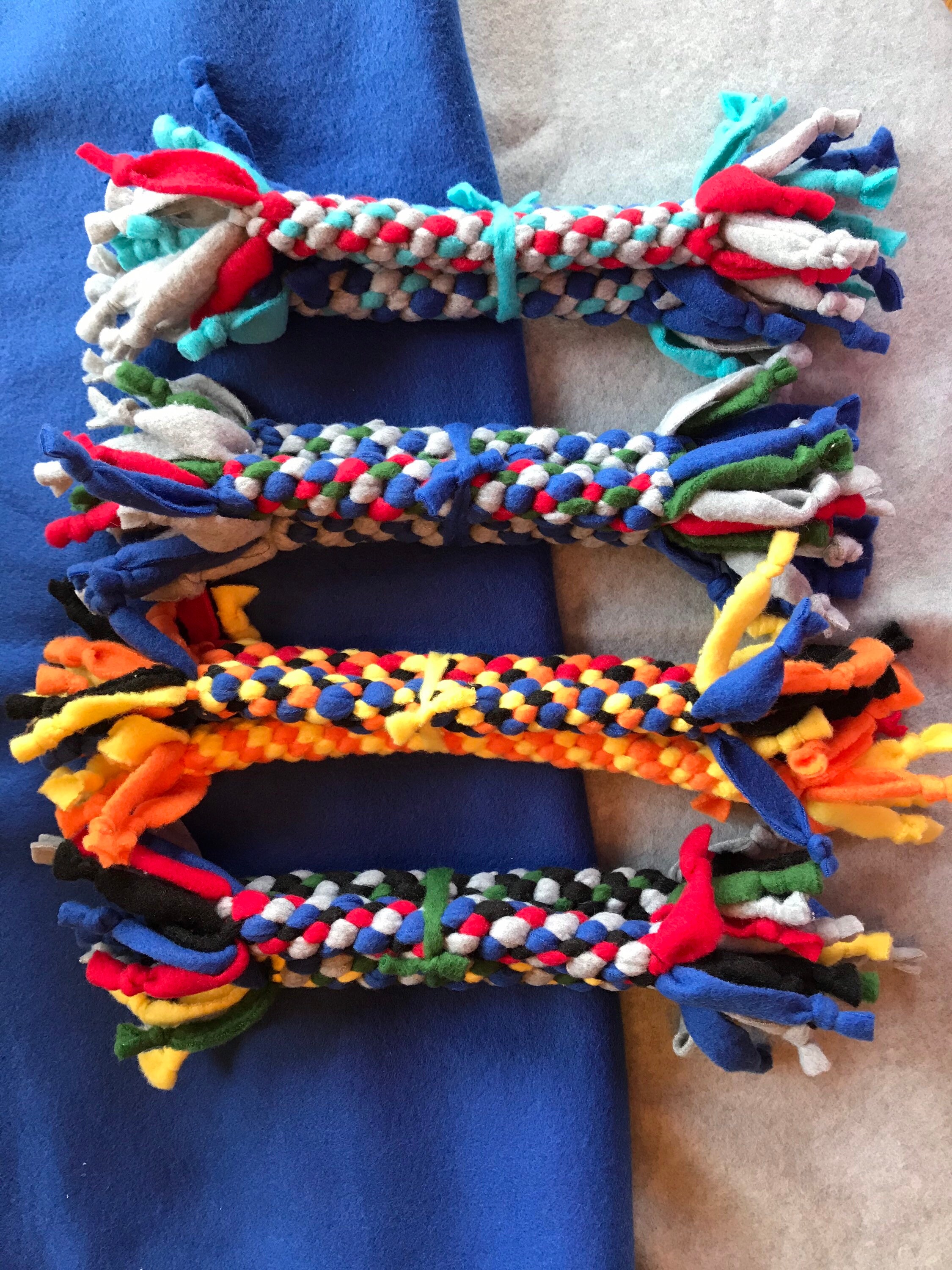 fleece dog toy