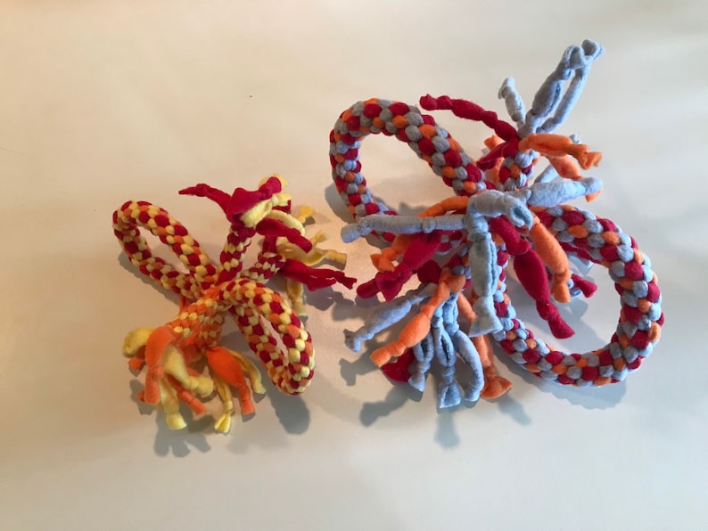 Braided Dog Toy / Fleece Dog Toy / Figure 8 Dog Toy / Durable | Etsy