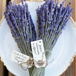 Personalized dried lavender bouquet – extra blue lavender Provence