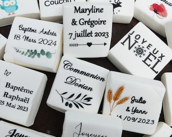 Marshmallow Chamallow personalized Wedding Baptism gift personalized guest