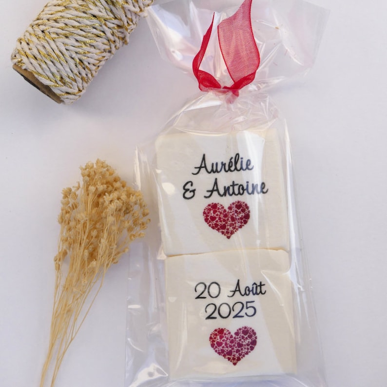 Guimauves personnalisées pour Mariage, Baptême et Baby-Shower