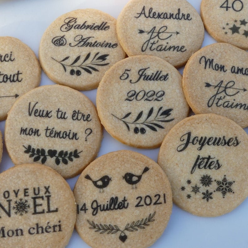 Biscuit personnalisé pour Mariage et Baptême – Cadeau Invité