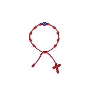 Blue Evil Eye Baby Rosary Bracelet • Protection, Newborn, Son/Daughter Jewelry,Red String, Pulsera Mal De Ojo, Nazar, Good Luck Charm