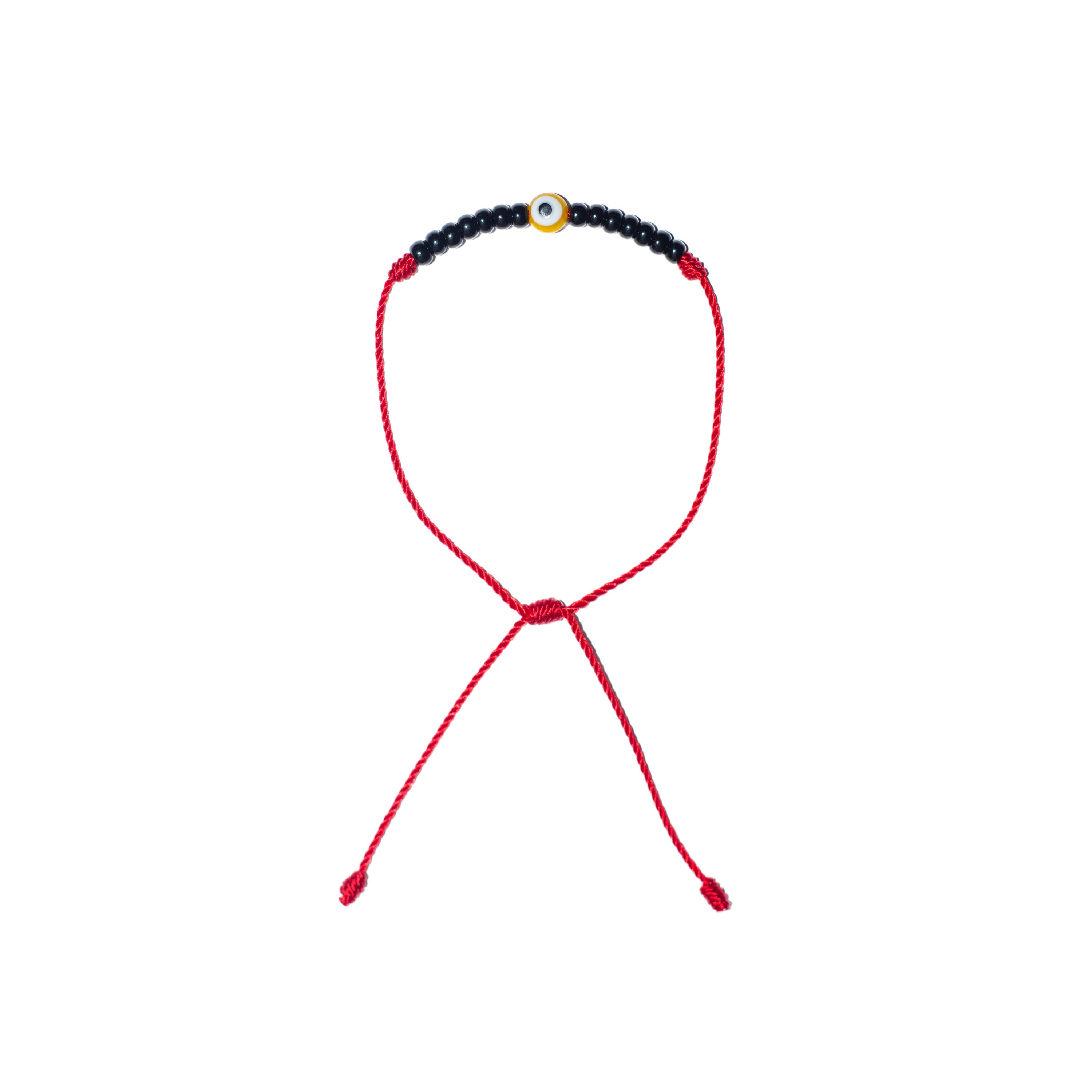 Yellow Evil Eye Bead Bracelet Minimalist Jewelry Unisex Etsy