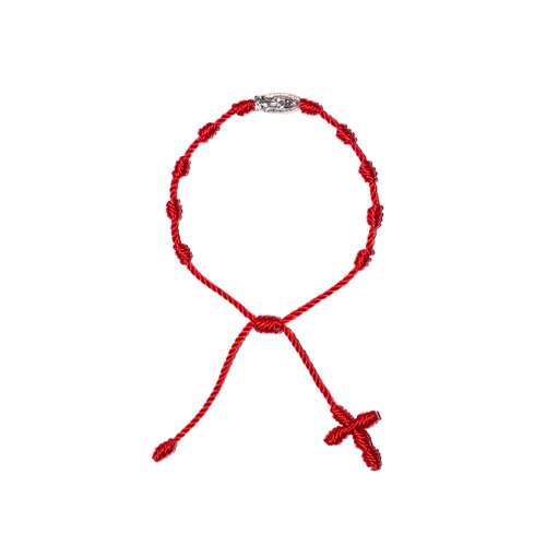 Red Our Lady of Guadalupe Twine Rosary Minimalist Etsy