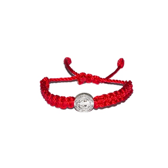 Baby Benedict Macrame Bracelet (red) • Protection, Newborn