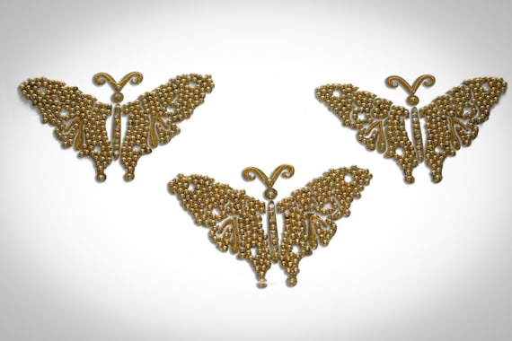 Lingerie and Body Crystal Butterfly Stick On Jewellery Nipple Pasties !
