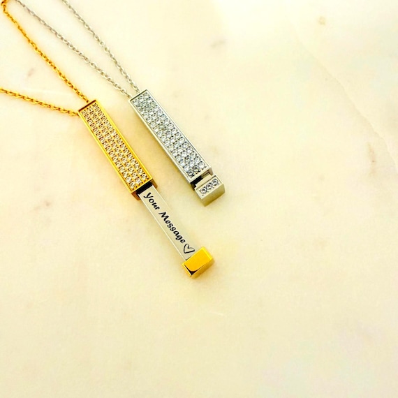 Personalize BDSM Kinky Pendant Necklace Jewelry - Bondage Submissive Pendants- Daddy Sexy Erotic Gift for Her, DDLG Little, Wife, Girlfriend