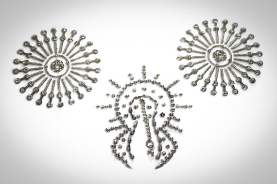 Nipple Vajazzle jewelry Erotic Spades Lingerie & Lingerie, Nipple Jewelry, Non Piercing, Bridal Lingerie, Honeymoon Lingerie.