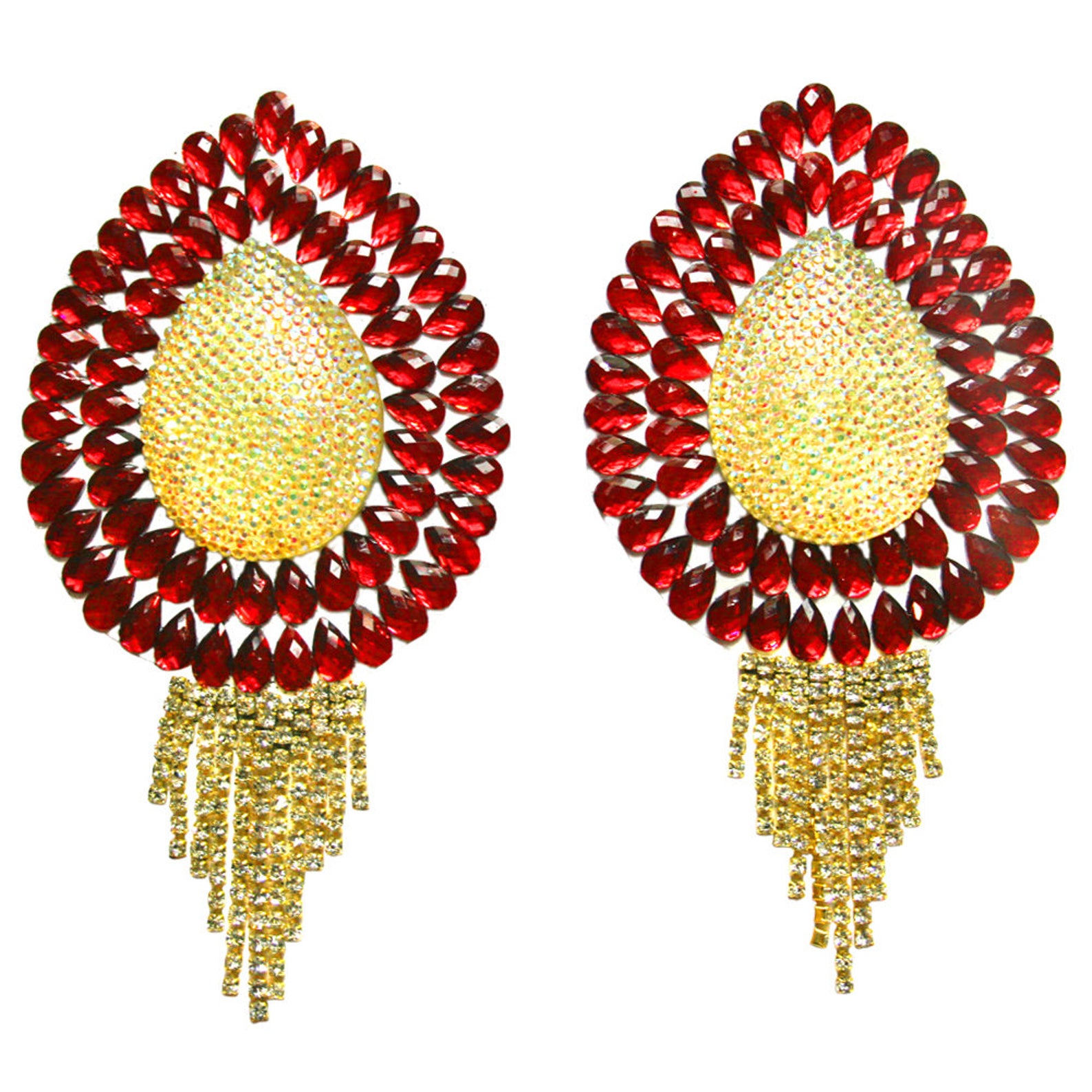 Fever Irridescent Heart Nipple Pasties main image 1