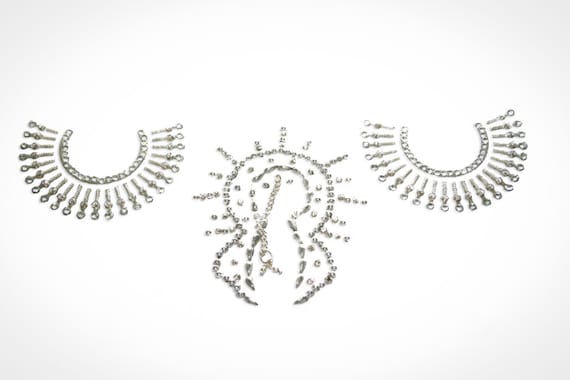 Silver Tone BDSM Bondage Jewelry Non Piercing easy use.