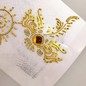 Intimate Burlesque Nipple Pasty Feather shape Gold Color Breast Stick On Pasties.