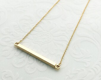 Simple Elegant Thin Bar Choker Necklace • Dainty Necklace • Good for Bridesmaid, Birthday, Love and All Meaningful Gifts