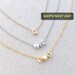 Sale • Initial Necklace • TINY & Dainty • LOWER CASE Initials • Heart • Cross • Cute Spacers • For Birthday, Bridesmaid Gifts and All 