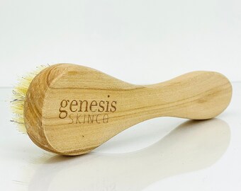 USA Made Natural Bamboo Exfoliating Dead Skin Brush | For: Face, Feet, Hands, Knees, Elbows