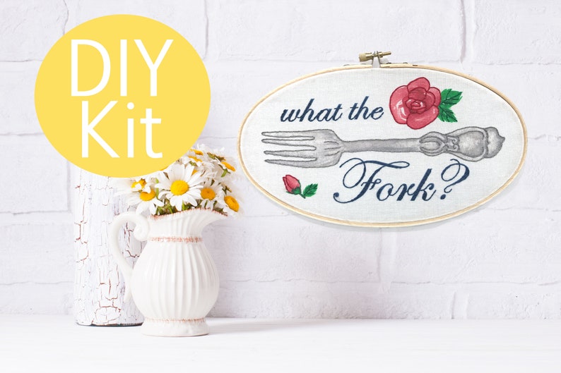 beginner Max 76% OFF embroidery kit - What the stitch and Attention brand learn to fork? c