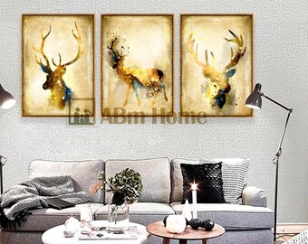 Abm Home Trees Hand Made Framed Canvas Designer Wall Art Etsy