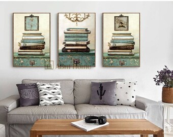 Abm Home Trees Hand Made Framed Canvas Designer Wall Art Etsy