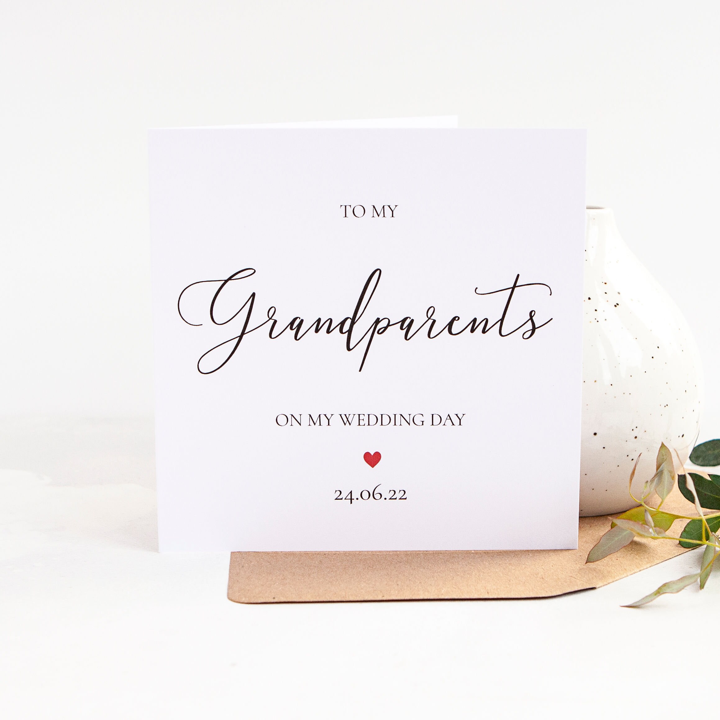 To my Grandparents on my Wedding Day Grandparents Wedding Etsy
