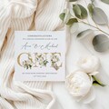 First Anniversary Card - Paper Anniversary - Daughter and Son in Law - 1st Anniversary Card - One Year Anniversary Card - Personalised Card