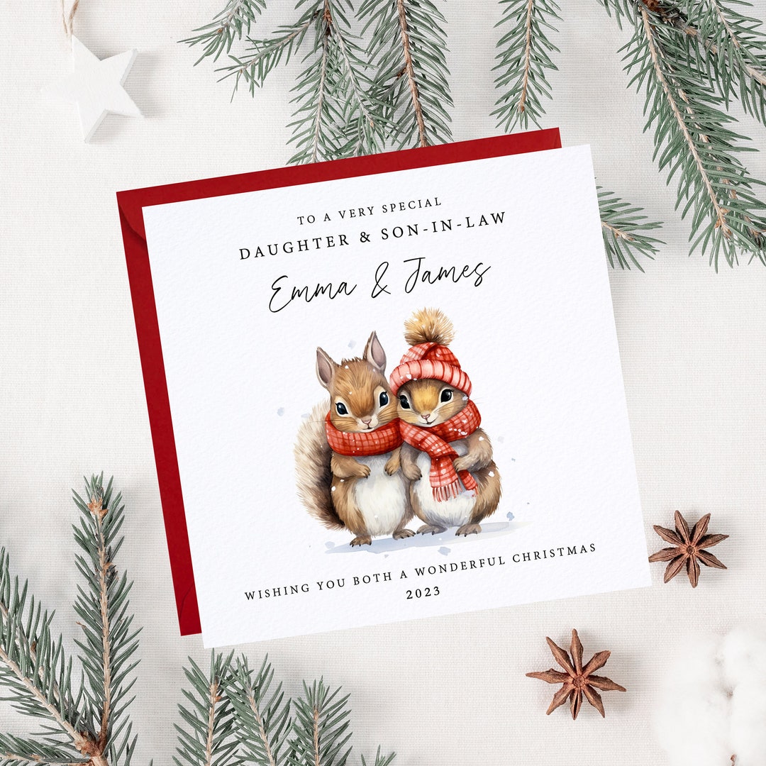 Daughter and Son in Law Christmas Card Very Special Daughter Etsy UK
