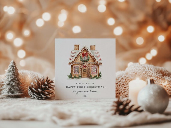 First Christmas in Your New Home Card - Personalised 1st Christmas in New Home Card - New Home Christmas Card - First Christmas Home Card
