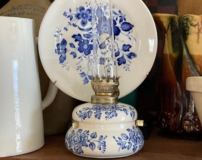 Wall Mount Kerosene Oil Lamp Ceramic Display Small Decorative Etsy