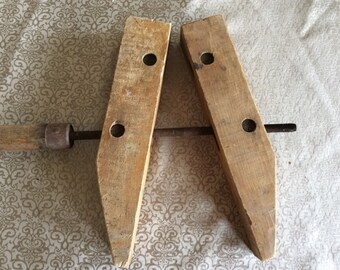Antique wood clamp | Etsy