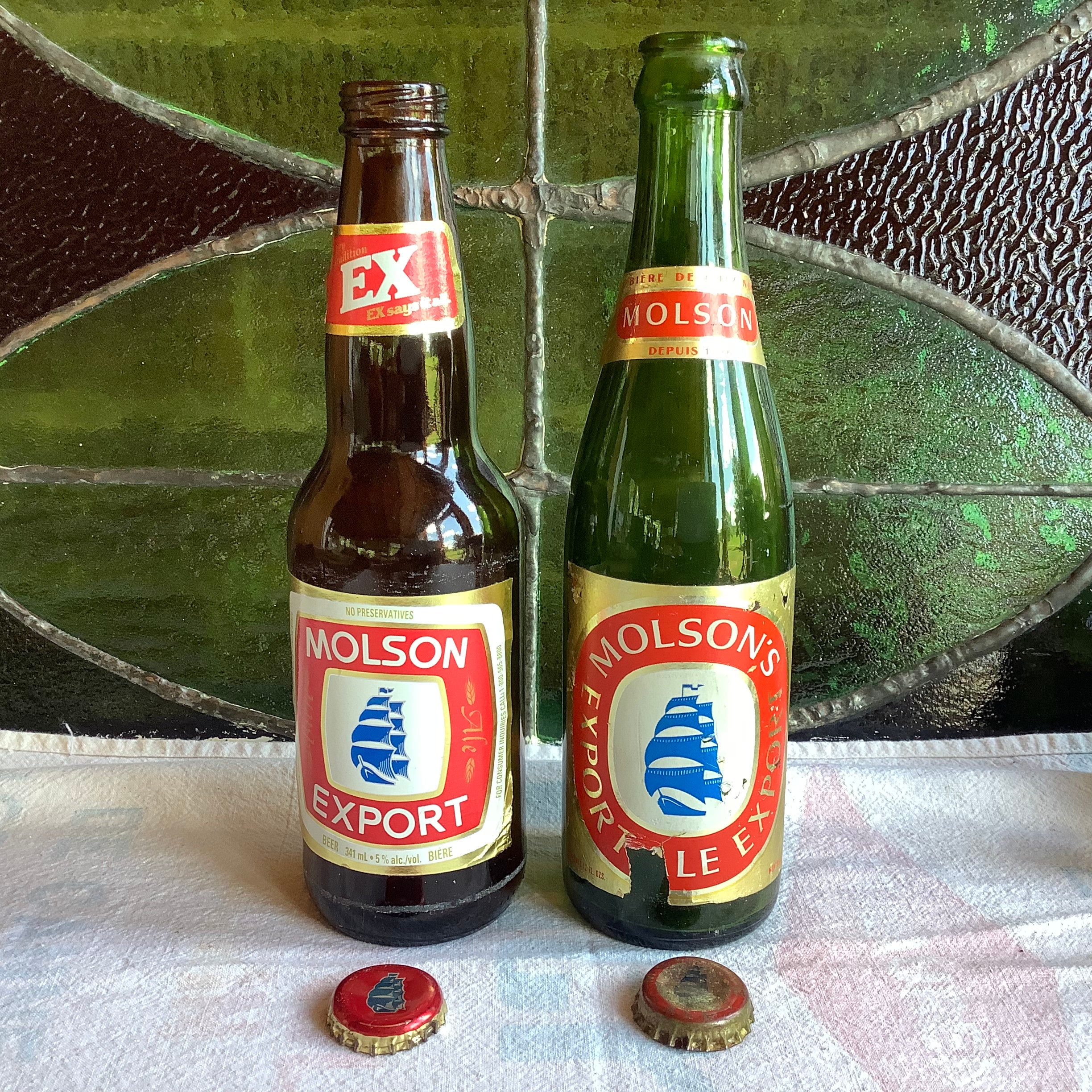 Vintage Molson Ex Molson Export Empty Bottle Quebec Canada Etsy