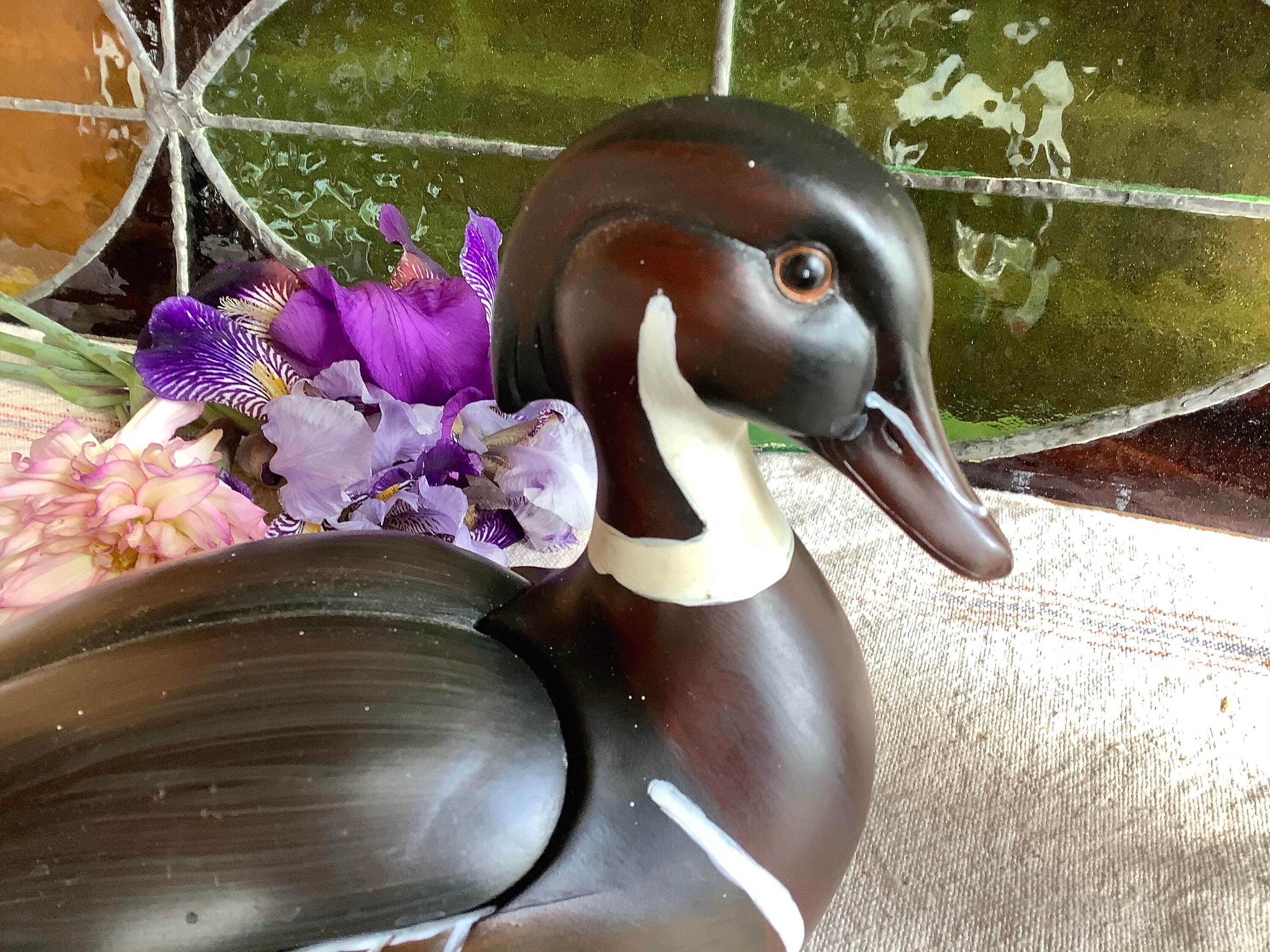Decorative Trinket Box Wood Duck Figurine Hand Painted Jewelry Etsy