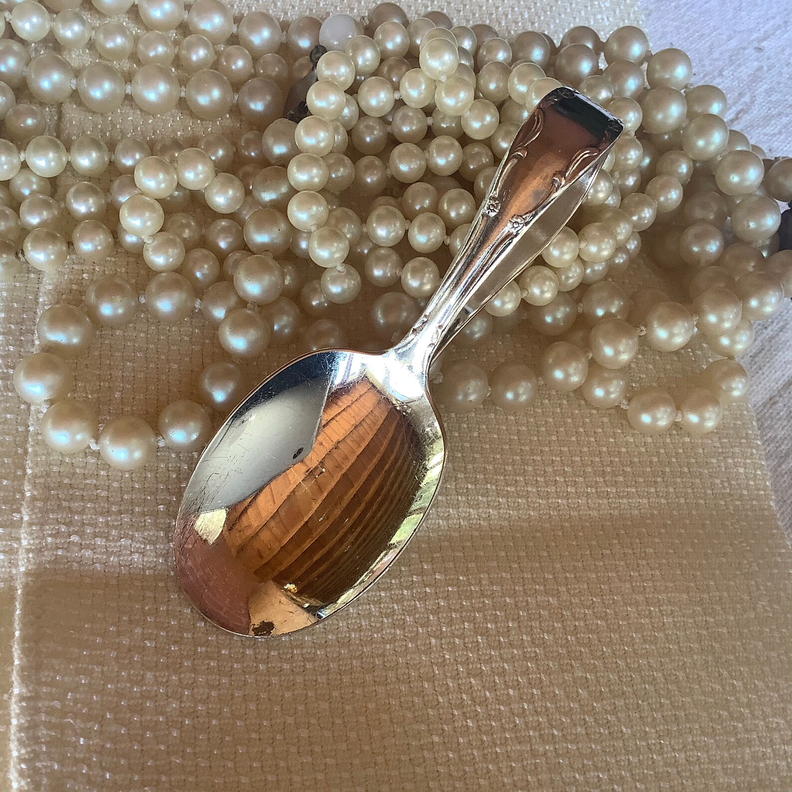 1881 Rogers Oneida Silver plate Affection baby spoon curved Etsy