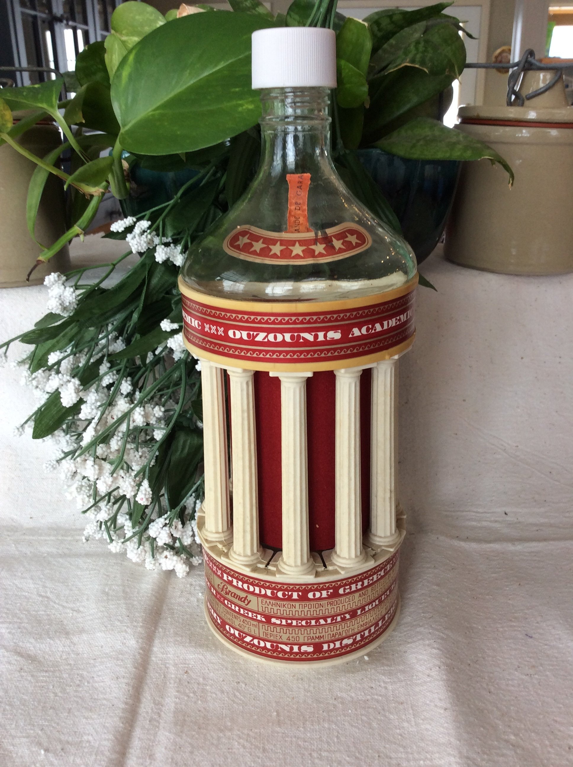 Vintage 1974 Ouzounis Academic Distillery Brandy Athen Greece