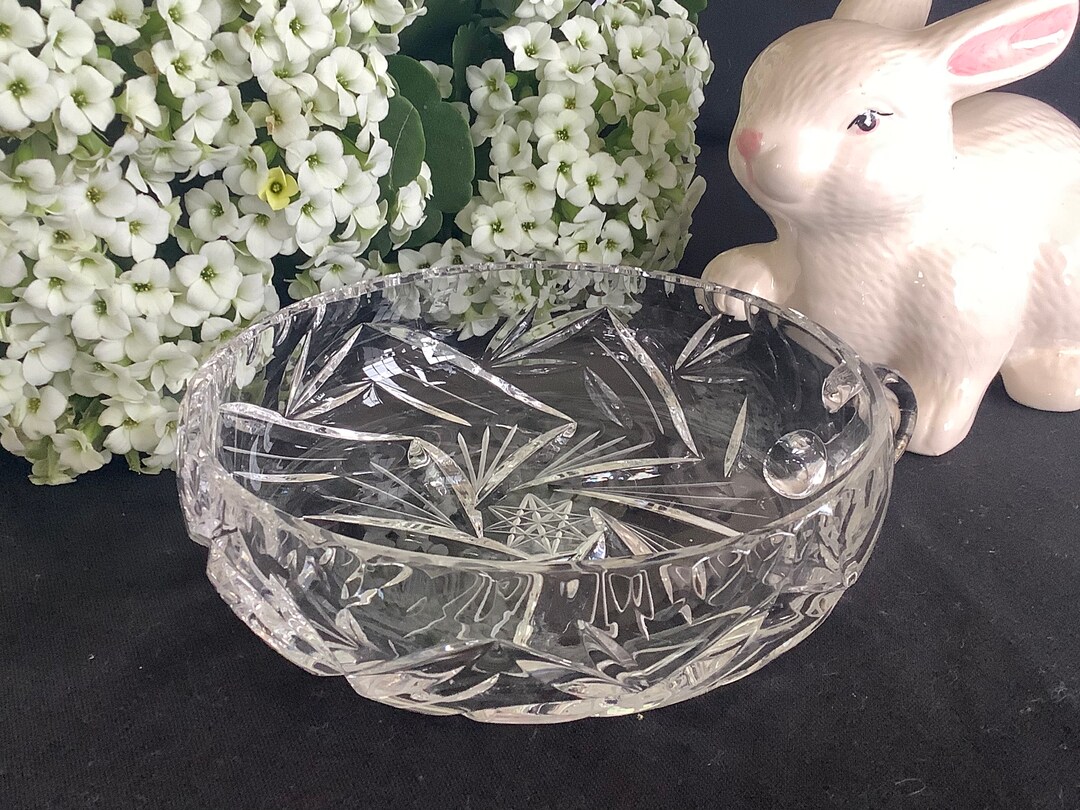 Pinwheel Crystal Candy Dish Nut Dish Vanity Trinket Jewelry Etsy