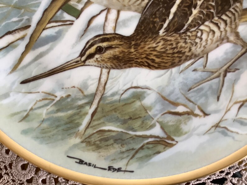 Limoges France Basil Ede Collectors Plate Game Birds of the Etsy
